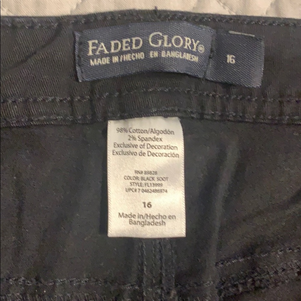 FADED GLORY BLACK JEANS - Picture 3 of 4